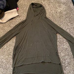 Light weight long sleeve hooded shirt